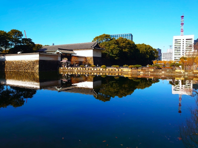 大手門前に到着
